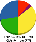 円山工務店 貸借対照表 2010年12月期