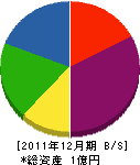 三ヶ日丸東 貸借対照表 2011年12月期