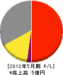 東京アンテナ工事 損益計算書 2012年5月期
