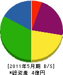 沖縄丸和 貸借対照表 2011年5月期