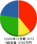 日本浄化槽 貸借対照表 2009年12月期