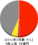 沖縄三菱電機販売 損益計算書 2012年3月期