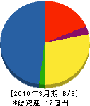 沖縄三和シヤッター 貸借対照表 2010年3月期