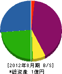小澤電気工業 貸借対照表 2012年8月期