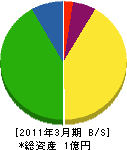 ワタナベ 貸借対照表 2011年3月期