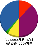 平井工業 貸借対照表 2013年3月期