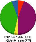 クリーン富山 貸借対照表 2010年7月期 クリーン富山 貸借対照表 2010年7月期
