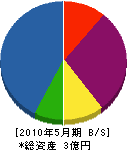 関西耐火煉瓦 貸借対照表 2010年5月期