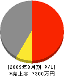 鎌倉いわて設備 損益計算書 2009年8月期