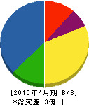 三洋 貸借対照表 2010年4月期 三洋 貸借対照表 2010年4月期