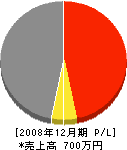 嶋田工業 損益計算書 2008年12月期