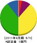 塚田工務店 貸借対照表 2011年4月期