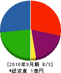 横須賀工業 貸借対照表 2010年9月期