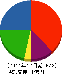 菊地工務店 貸借対照表 2011年12月期