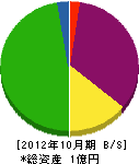 上田組 貸借対照表 2012年10月期