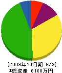 山田建設 貸借対照表 2009年10月期