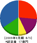 日本エスエム 貸借対照表 2009年8月期