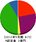 野村重機 貸借対照表 2012年5月期