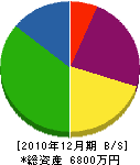 熊谷組 貸借対照表 2010年12月期