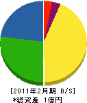 谷村 貸借対照表 2011年2月期