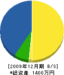 香川建設 貸借対照表 2009年12月期