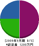 中島工業所 貸借対照表 2009年9月期