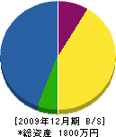 中井鉄工製作所 貸借対照表 2009年12月期