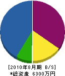 井坂農園 貸借対照表 2010年8月期