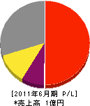 濱田水道工務店 損益計算書 2011年6月期