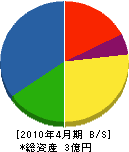 藤川建設 貸借対照表 2010年4月期