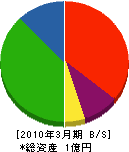 井戸松建設興業 貸借対照表 2010年3月期
