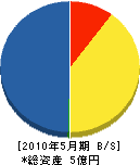 滋賀総合建設 貸借対照表 2010年5月期