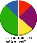 日誠 貸借対照表 2012年3月期