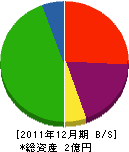 竹内産業 貸借対照表 2011年12月期