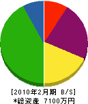 角田通信工業 貸借対照表 2010年2月期