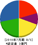 三井組 貸借対照表 2010年7月期