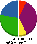 冨田組 貸借対照表 2010年5月期
