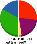 トヨタ石材 貸借対照表 2011年6月期