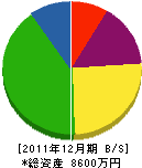 山正興業 貸借対照表 2011年12月期