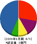 富士 貸借対照表 2008年6月期