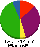 福岡産業開発 貸借対照表 2010年5月期
