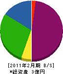 佐藤木材 貸借対照表 2011年2月期