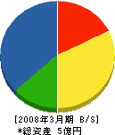 日本海工業 貸借対照表 2008年3月期
