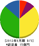 前田工業 貸借対照表 2012年6月期