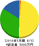 菅野重機建設 貸借対照表 2010年5月期