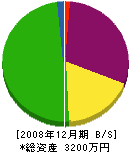 小野電気商会 貸借対照表 2008年12月期