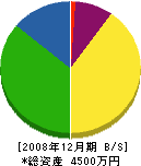 高橋電気工事 貸借対照表 2008年12月期
