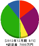 熊谷組 貸借対照表 2012年12月期