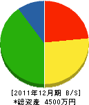 佐藤建具店 貸借対照表 2011年12月期