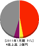 三洋電設 損益計算書 2011年1月期